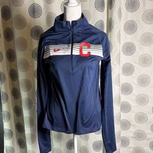 Nike Women's Navy and Red Long Sleeve Jersey